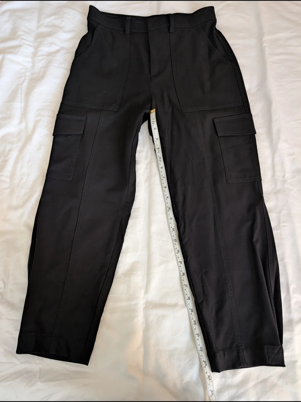 Banana Republic Tailored Black Barrel Pants With Tapered Pleat And Cuff